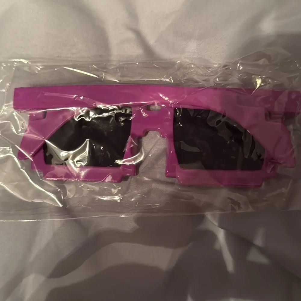 Purple building Block Sunglasses Lego creative costume theme art fun cute theme